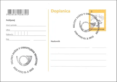 SELITEV POŠTE 2250 PTUJ V OBNOVLJENE PROSTORE